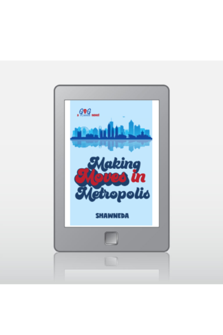 eReader with cover of Making Moves in Metropolis ebook on the screen